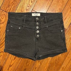 Abercrombie & Fitch Women's Grey Denim Shorts